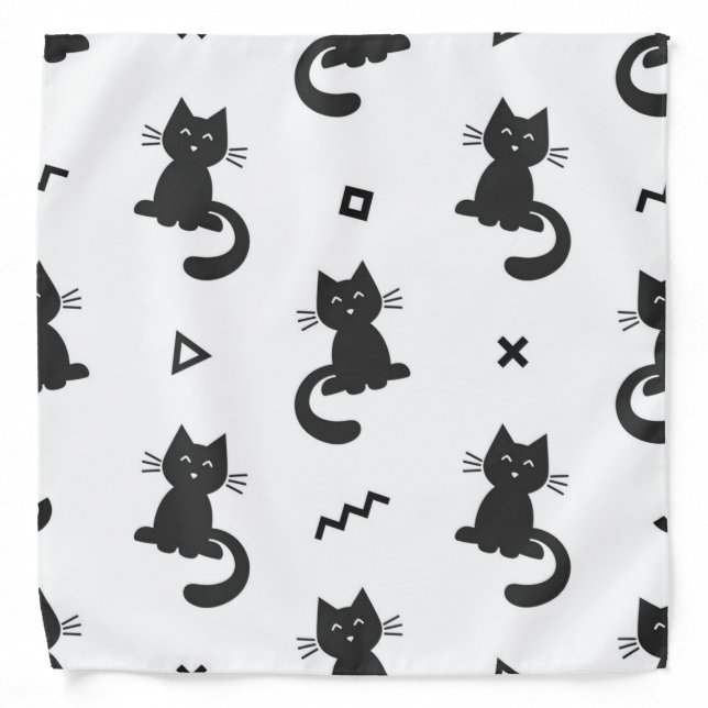 Cat pattern bandana (Front)