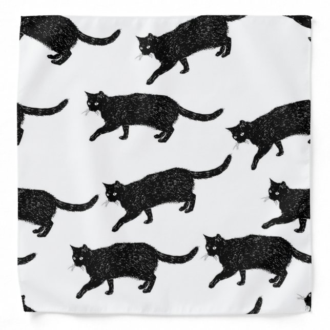 Cat pattern bandana (Front)