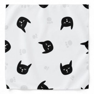Cat pattern bandana