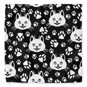 Cat pattern bandana