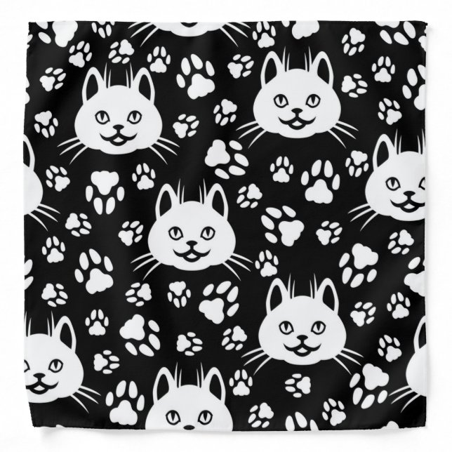 Cat pattern bandana (Front)