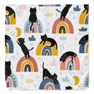 Cat pattern bandana