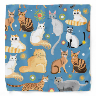 Cat pattern bandana