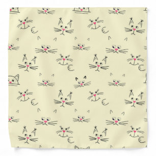 Cat pattern bandana