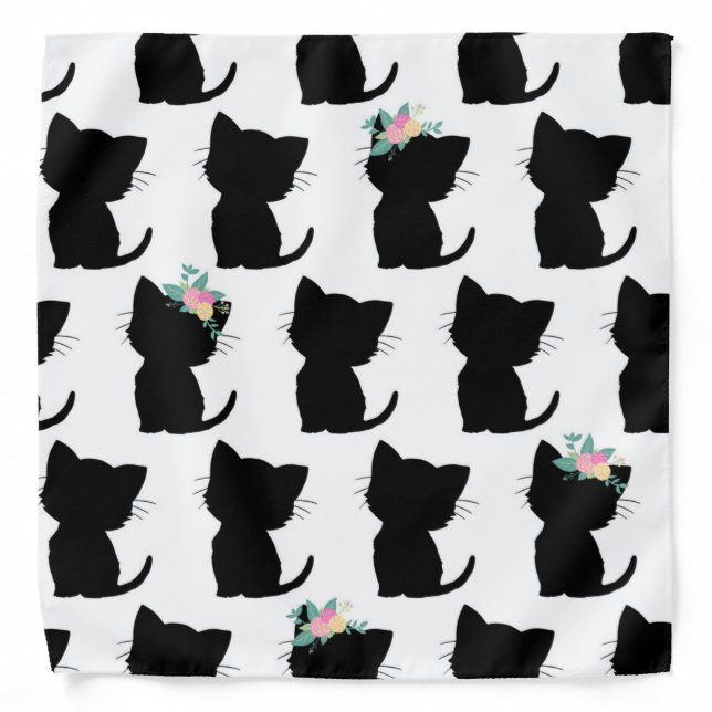 Cat pattern bandana (Front)