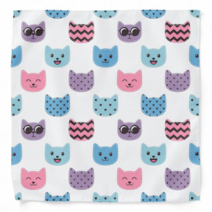 Cat pattern bandana