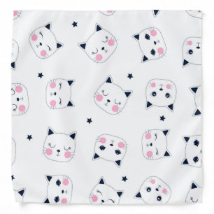 Cat pattern bandana