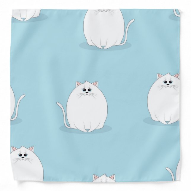 Cat pattern bandana (Front)
