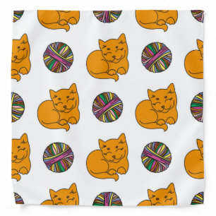 Cat pattern bandana