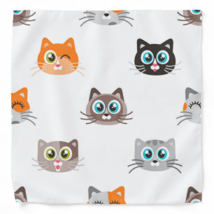 Cat pattern bandana