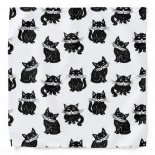 Cat pattern bandana