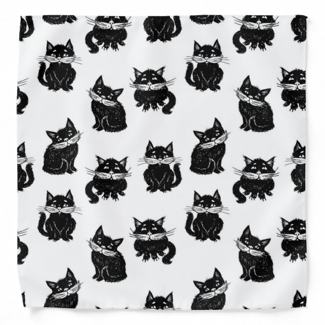 Cat pattern bandana (Front)