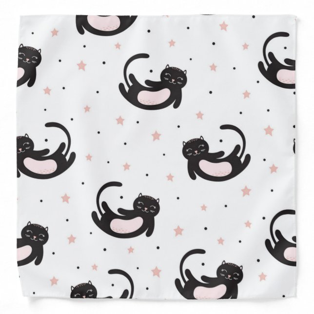 Cat pattern bandana (Front)