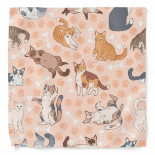 Cat pattern bandana