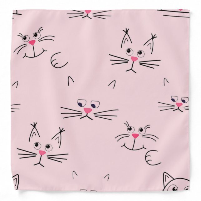 Cat pattern bandana (Front)