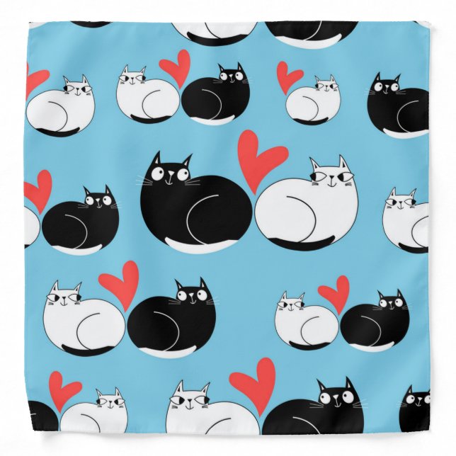 Cat pattern bandana (Front)