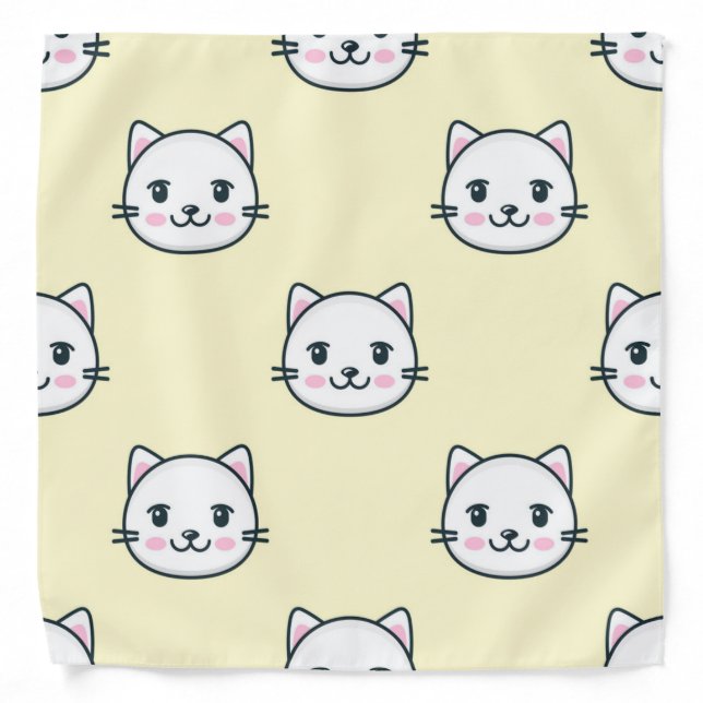 Cat pattern bandana (Front)