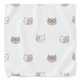 Cat pattern bandana