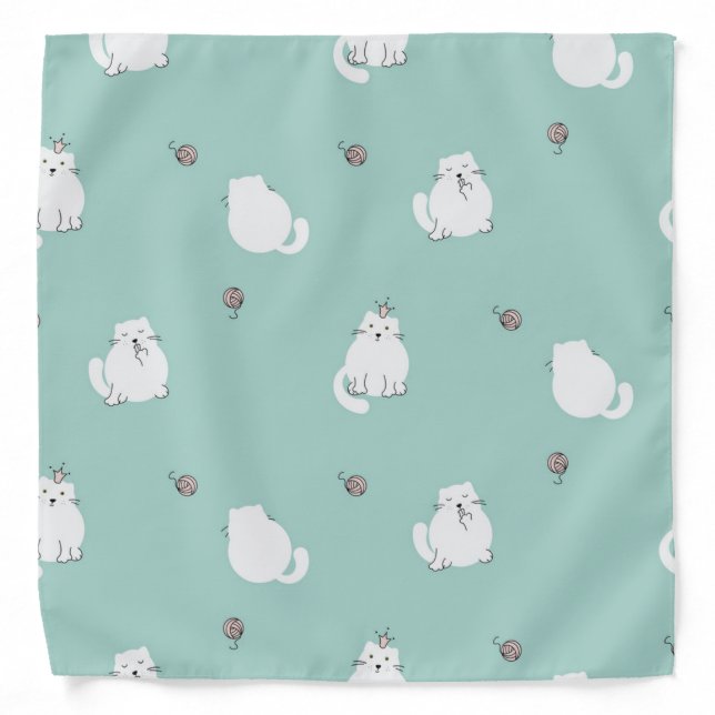 Cat pattern bandana (Front)