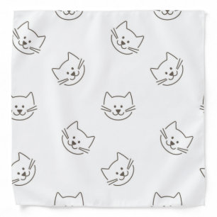 Cat pattern bandana