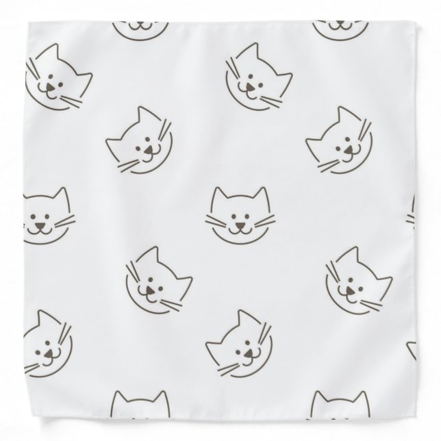 Cat pattern bandana (Front)