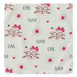 Cat pattern bandana