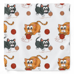 Cat pattern bandana