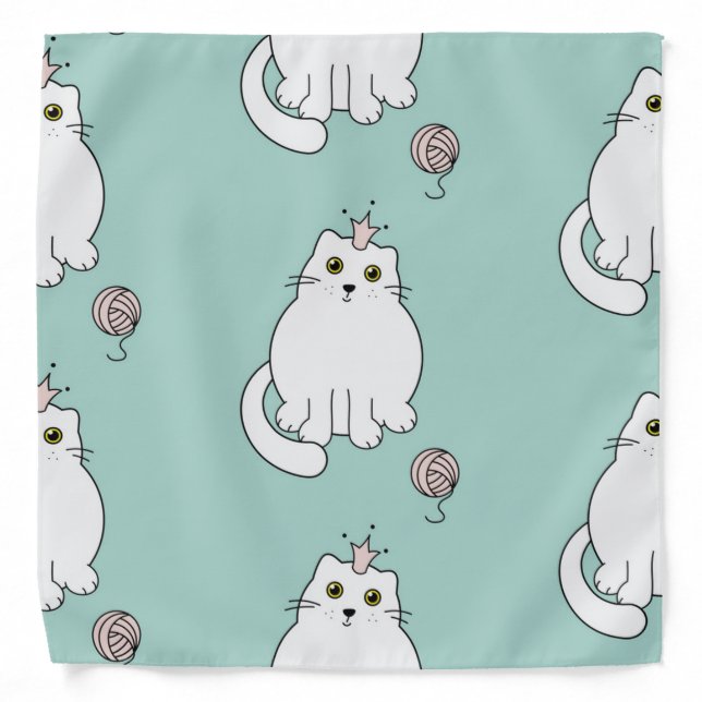 Cat pattern bandana (Front)