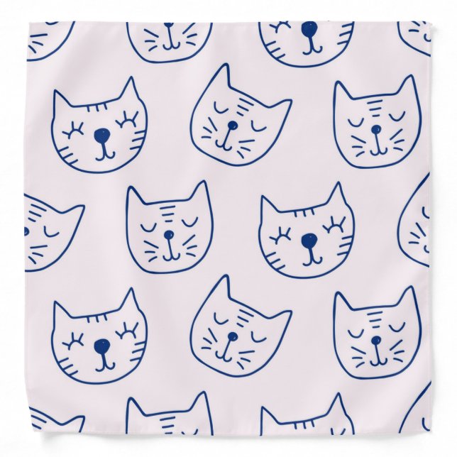 Cat pattern bandana (Front)