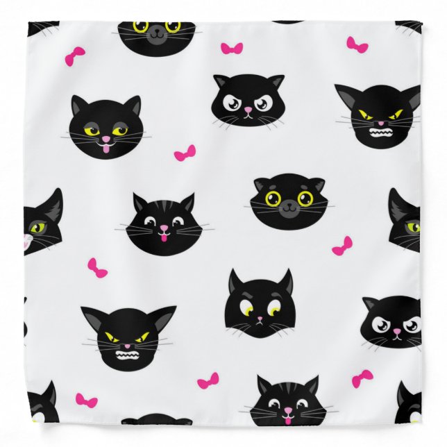 Cat pattern bandana (Front)