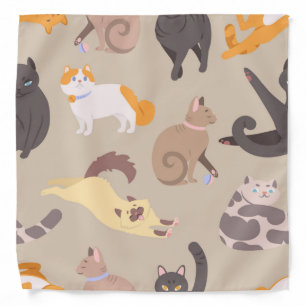 Cat pattern bandana
