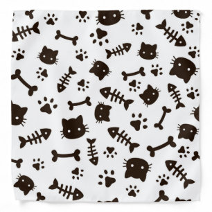 Cat pattern bandana