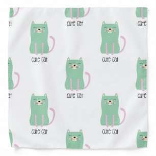 Cat pattern bandana