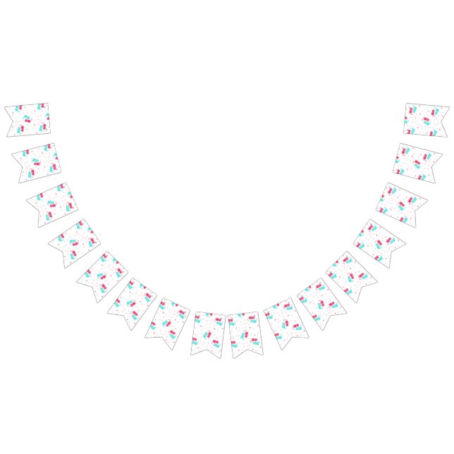 Cat pattern bunting flags (All)