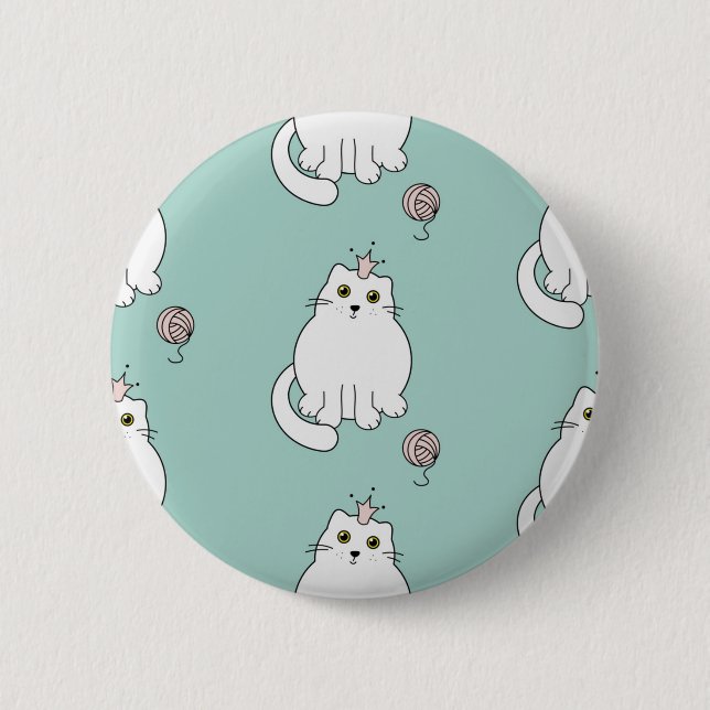 Cat pattern button (Front)