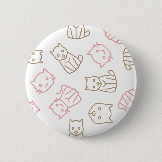 Cat pattern button (Front)