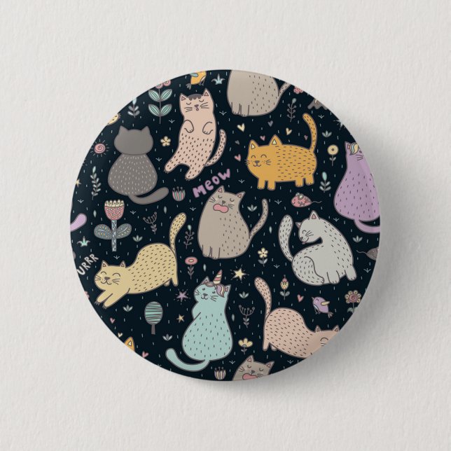 Cat pattern button (Front)