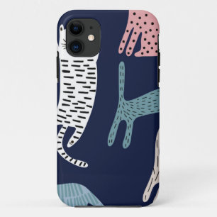 Cat pattern iPhone 11 case