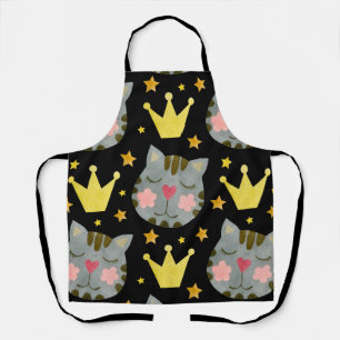 Cat Pattern Cute Pets Animals Apron