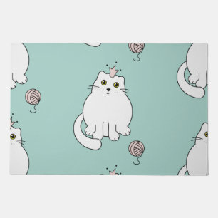 Cat pattern doormat