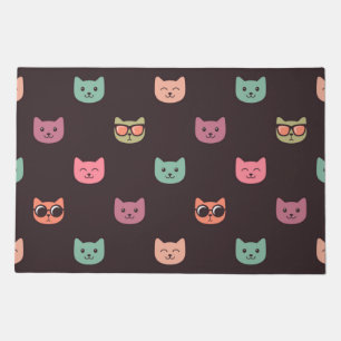 Cat pattern doormat