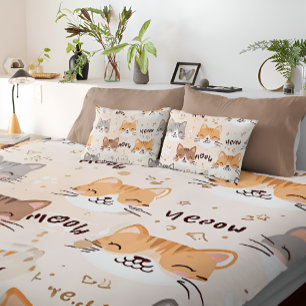 Cat Pattern Duvet Cover