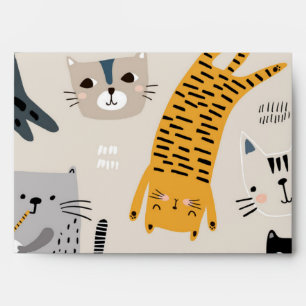 Cat pattern envelope