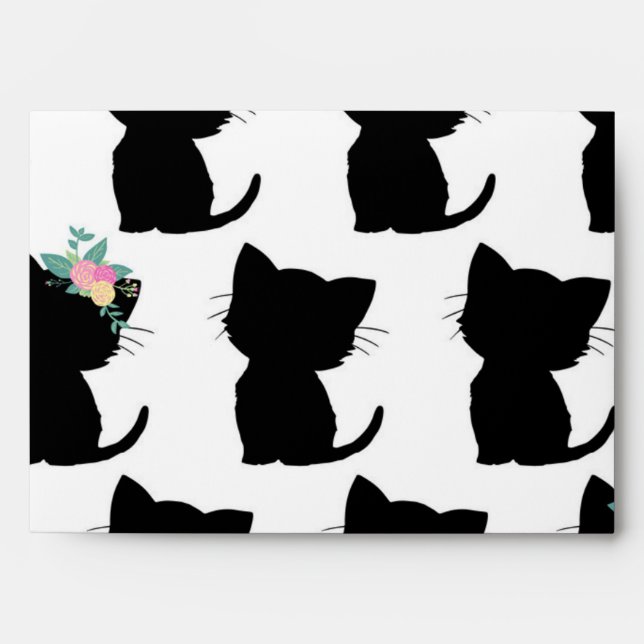 Cat pattern envelope (Front)