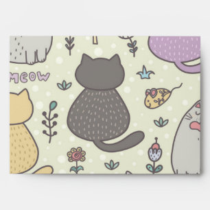 Cat pattern envelope