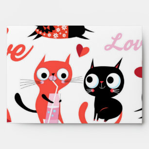 Cat pattern envelope