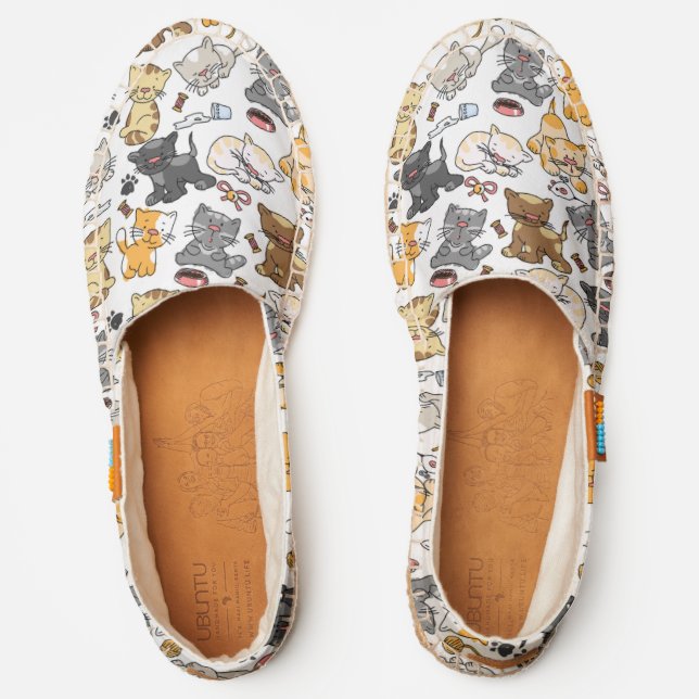 Cat Pattern Espadrilles (Front)