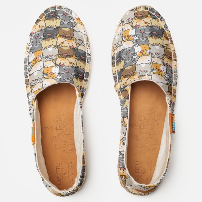 Cat Pattern Espadrilles (Front)