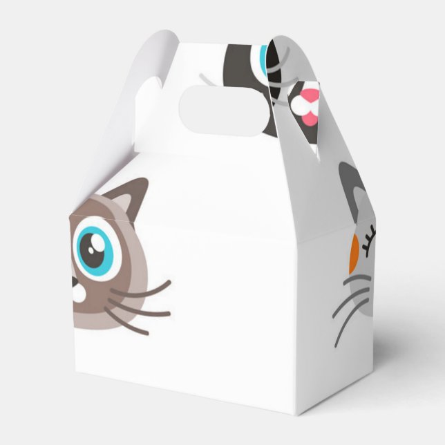 Cat pattern favor boxes (Front Side)