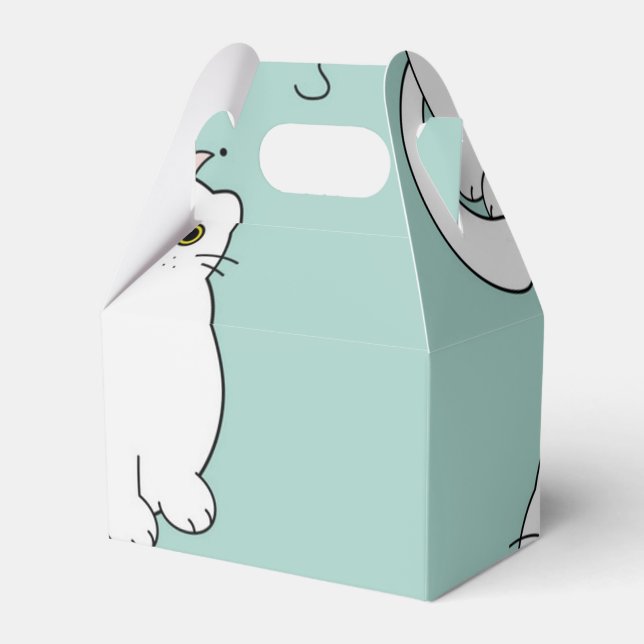 Cat pattern favor boxes (Front Side)